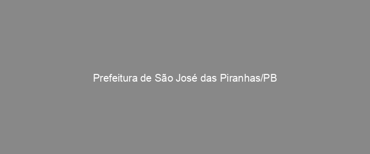Provas Anteriores Prefeitura de São José das Piranhas/PB